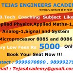 B Tech Coaching In Delhi : Tejas Academy
