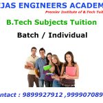 Schedule of b.tech tuitions in Delhi