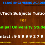 B.Tech Tuition In Delhi For Manipal University Students