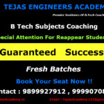 B Tech Subjects Coaching in Tejas Engineers Academy