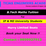 B.Tech maths tuition in Delhi to weak students