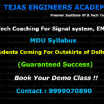 B Tech Coaching in Delhi for Signal system, EMFT