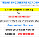 B.Tech tuitions in Delhi for second semester