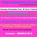 Free Demo Classes Of B.Tech Tuitions