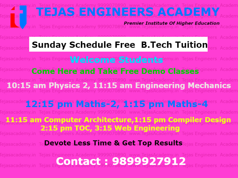 B Tech Coaching